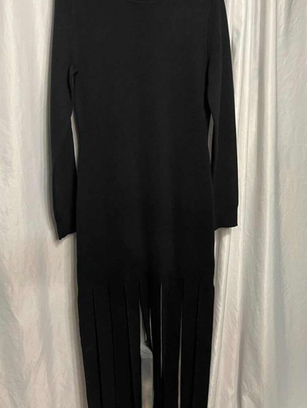 Michael Kors Collection Black Merino Streamer Dress Medium - Picture 5 of 16